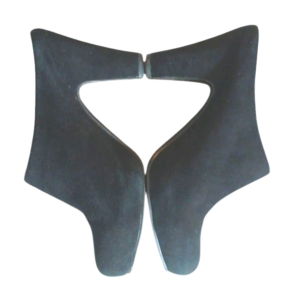 Cordani Black Suede Mule Heels Women's size 7 - Picture 2 of 12